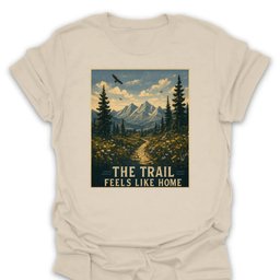 The Trail Feels Like Home T Shirt Gift For Hiker