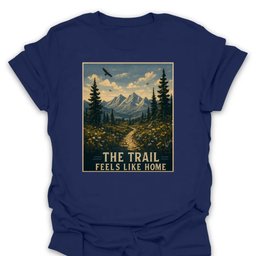 The Trail Feels Like Home T Shirt Gift For Hiker