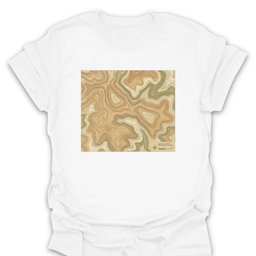 Topographic T Shirt Gift For Hiker