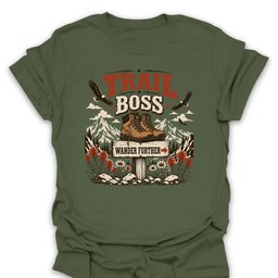 Trail Boss Wander Further T Shirt Gift For Hiker