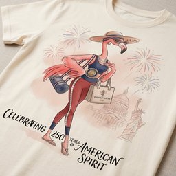 America 250 Years Of American Spirit Yoga Pilates Flamingo Shirt T Shirt Gift For Flamingo Lover
