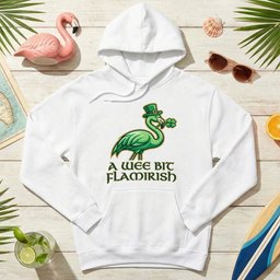 A Wee Bit Flamirish Green Flamingo St Patricks Day Funny Irish T Shirt Gift For Flamingo Lover
