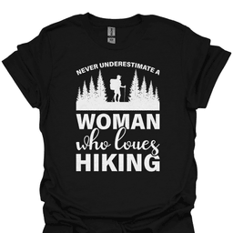 Woman Who Loves Hiking T Shirt Gift For Women