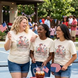 America 250 Years Of American Spirit Courtside Flamingo Shirt T Shirt Gift For Flamingo Lover
