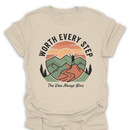 The View Always Wins T Shirt Gift For Hiker