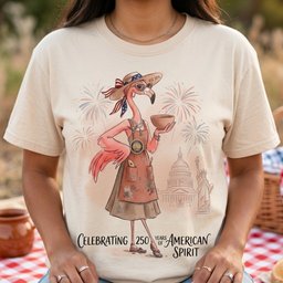 America 250 Years Of American Spirit Pottery Artisan Shirt T Shirt Gift For Flamingo Lover