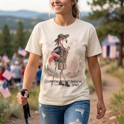 America 250 Years Of American Spirit Hiking Flamingo Shirt T Shirt Gift For Flamingo Lover