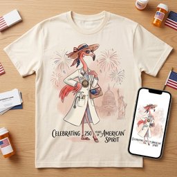 America 250 Years Of American Spirit Pharmacist Flamingo Shirt T Shirt Gift For Flamingo Lover