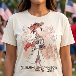 America 250 Years Of American Spirit Pharmacist Flamingo Shirt T Shirt Gift For Flamingo Lover