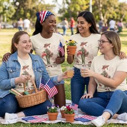 America 250 Years Of American Spirit Gardening Flamingo Shirt T Shirt Gift For Flamingo Lover