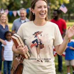 America 250 Years Of American Spirit Teacher Flamingo Shirt T Shirt Gift For Teacher