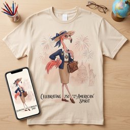 America 250 Years Of American Spirit Teacher Flamingo Shirt T Shirt Gift For Teacher