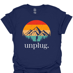 Unplug Adventure Tee Gift For Hiker