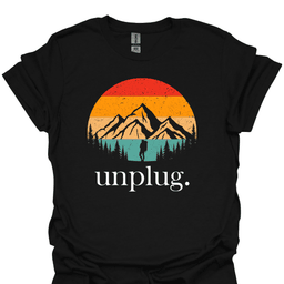 Unplug Adventure Tee Gift For Hiker