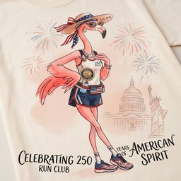 America 250 Years Of American Spirit Running Flamingo Shirt T Shirt Gift For Flamingo Lover