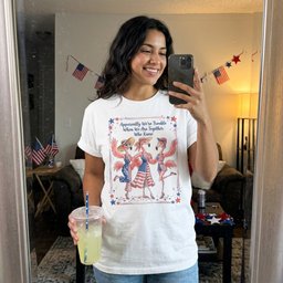 Apparently Were Trouble Flamingo Besties Patriotic July 4th Shirt T Shirt Gift For Flamingo Lover