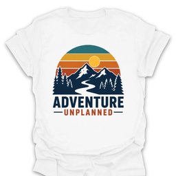 Unplanned Mountain Adventure T Shirt Gift For Hiker