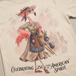 America 250 Years Of American Spirit Pottery Flamingo Shirt T Shirt Gift For Flamingo Lover