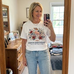 America 250th Birthday Floral Patriotic Flamingo 4th Of July T Shirt Gift For Flamingo Lover