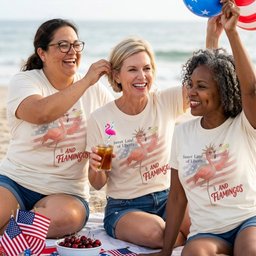 250 Years Red White And Flocking Fabulous Patriotic Flamingo Shirt T Shirt Gift For Flamingo Lover