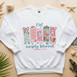 Not Lucky Simply Blessed Flamingo Shirt Romans 4 7 8 Christian T Shirt Gift For Flamingo Lover