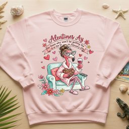 Sarcastic Single And Fabulous Flamingo Shirt Funny Anti Valentines Day Gift For Her T Shirt