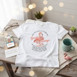 Personalized God Said Let There Be A Great Grammingo Poem Shirt T Shirt Gift For Flamingo Lover
