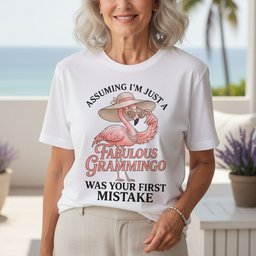 Assuming Im Just A Fabulous Grammingo Was Your First Mistake Sassy Grandma T Shirt Gift For Grandma