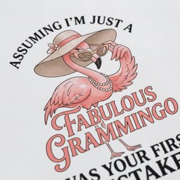 Assuming Im Just A Fabulous Grammingo Was Your First Mistake Sassy Grandma T Shirt Gift For Grandma