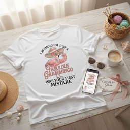 Assuming Im Just A Fabulous Grammingo Was Your First Mistake Sassy Grandma T Shirt Gift For Grandma