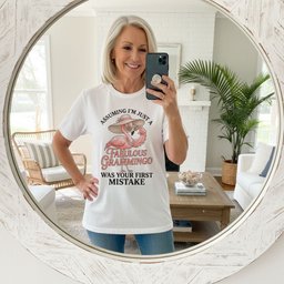 Assuming Im Just A Fabulous Grammingo Was Your First Mistake Sassy Grandma T Shirt Gift For Grandma