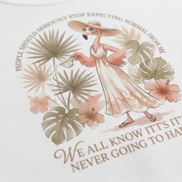 People Should Seriously Stop Expecting Normal From Me Boho Flamingo T Shirt Gift For Flamingo Lover