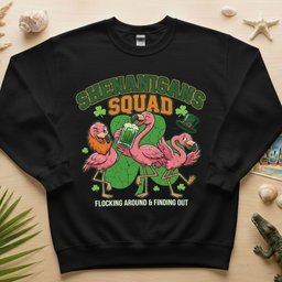 Shenanigans Squad Flamingo Shirt Funny St Patricks Days Day T Shirt Gift For Flamingo Lover
