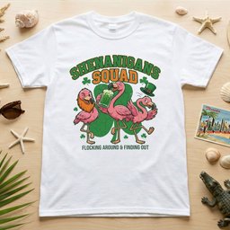 Shenanigans Squad Flamingo Shirt Funny St Patricks Days Day T Shirt Gift For Flamingo Lover