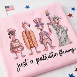 Just A Patriotic Flamingo Funny 4th Of July Shirt T Shirt Gift For Flamingo Lover