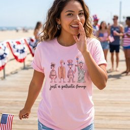 Just A Patriotic Flamingo Funny 4th Of July Shirt T Shirt Gift For Flamingo Lover