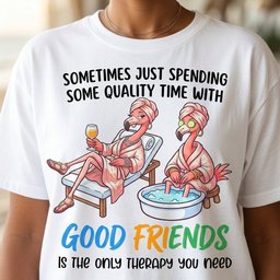 Sometimes Just Spending Some Quality Time With Good Friends Is The T Shirt Gift For Flamingo Lover
