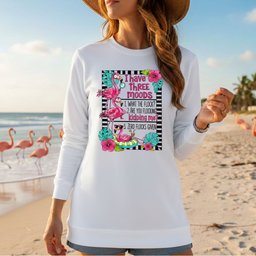 Sassy Flamingo Mood Graphic T Shirt For Women Zero Flocks Given Humor Tee Gift For Women