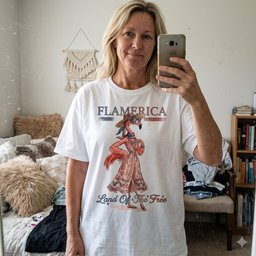 Flamerica Land Of The Free Patriotic Summer T Shirt Gift For Flamingo Lover