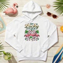 My Lucky Flock St Patricks Day Flamingo Shirt Festive Group And T Shirt Gift For Flamingo Lover