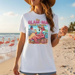 Fabulous Flamingo Glam Ma Cruise T Shirt Funny Vacation Gift For Grandma