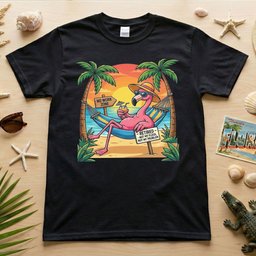 Sarcastic Retired Flamingo T Shirt Gift No Work Zone Not My Problem Humor