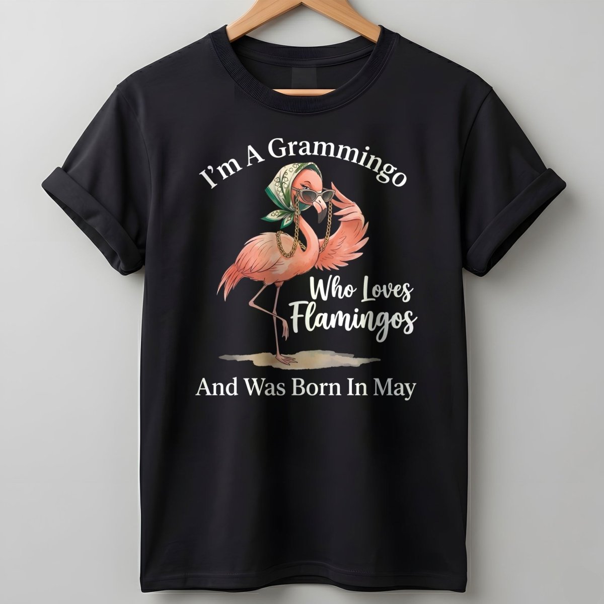Personalized Im A Grammingo Who Loves Flamingos Birthday Month T Shirt Gift For Flamingo Lover