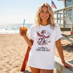 Proud To Be An Amerimingo Party Flamingo July 4th Shirt T Shirt Gift For Flamingo Lover
