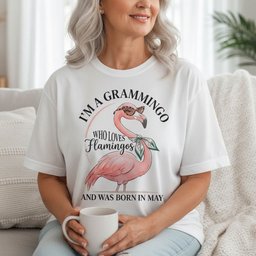 Personalized Im A Grammingo Who Loves Flamingos Birthday Shirt T Shirt Gift For Flamingo Lover