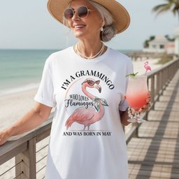 Personalized Im A Grammingo Who Loves Flamingos Birthday Shirt T Shirt Gift For Flamingo Lover