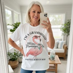 Personalized Im A Grammingo Who Loves Flamingos Birthday Shirt T Shirt Gift For Flamingo Lover