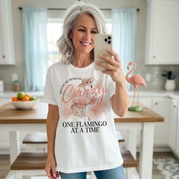 Driving My Husband Crazy One Flamingo At A Time Funny Shirt T Shirt Gift For Flamingo Lover