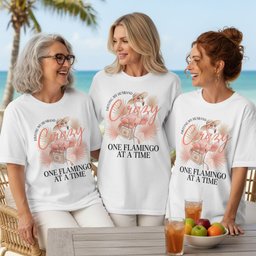 Driving My Husband Crazy One Flamingo At A Time Funny Shirt T Shirt Gift For Flamingo Lover