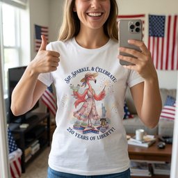 Sip Sparkle And Celebrate 250 Years Of Liberty Flamingo Shirt T Shirt Gift For Flamingo Lover